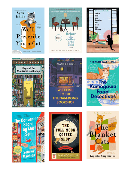 Japanese and South Korean healing fiction is about people finding a way to work through their loneliness, grief and disappointments through the kindness of strangers in various cozy locales. Also, magical cats. So many magical cats.