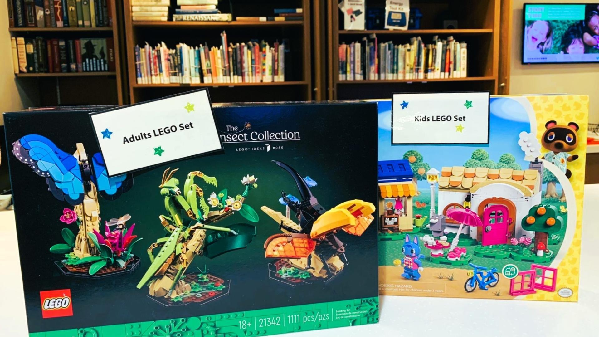 Lego kits from the Insect Collection and Animal Crossing