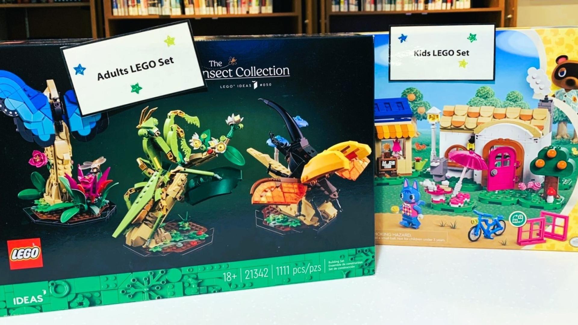 Lego kits from the Insect Collection and Animal Crossing