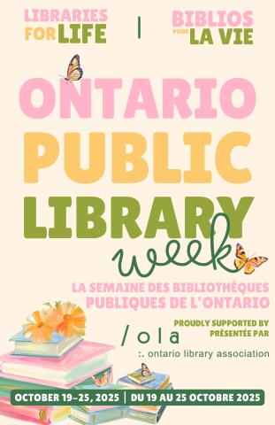 Text Ontario Public Library Week Libraries for Life