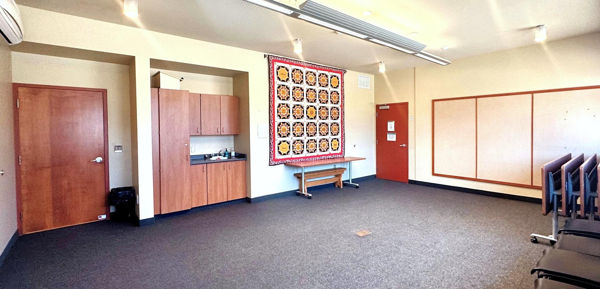 Photo of Clifford community room with kitchenette